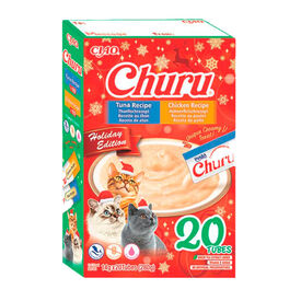 Churu Caja Navidad Pollo y Atún Snack Líquido para gatos,  Churu Caja Navidad Pollo y Atún Snack Líquido para gatos