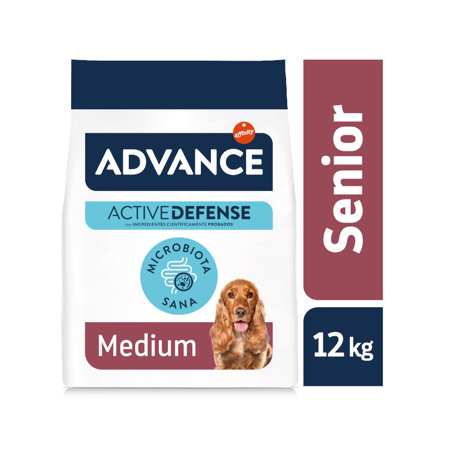 Advance Medium Senior +7 Active Defense Pollo y Arroz pienso para perros thumbnail