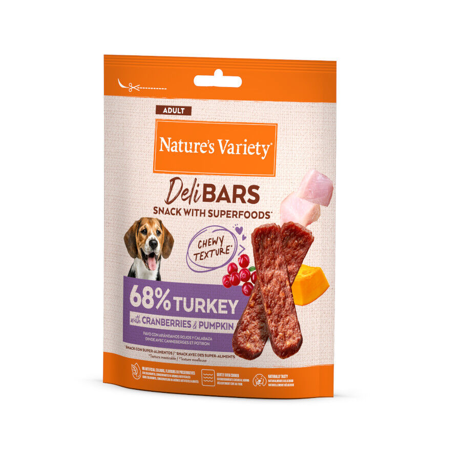 70 g Nature's Variety Barritas Pavo snacks superfood para perros, , large Imagen numero 1