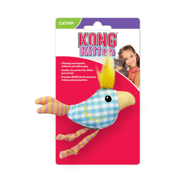 Kong Chirpz Chick Pájaro de peluche para gatitos thumbnail