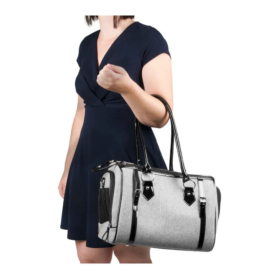 Flamingo Tatjana Bolsa Transport&iacute;n Gris para perros, , large Imagen numero 3