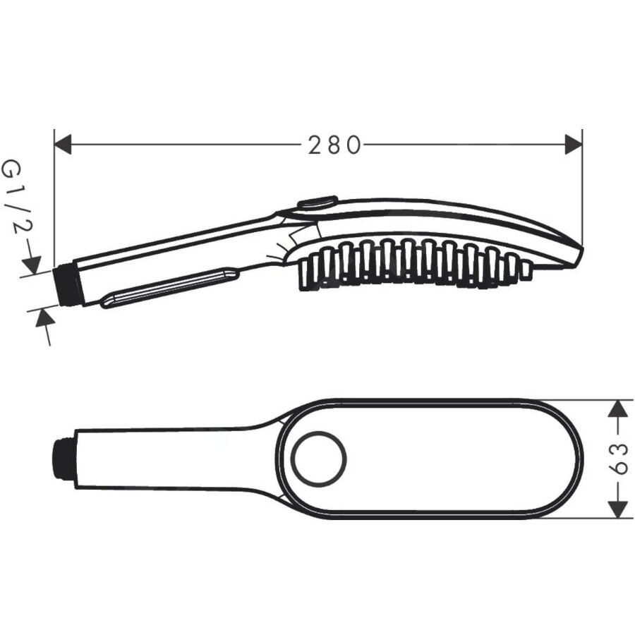 Hansgrohe Alcachofa de Ducha Azul para perros thumbnail