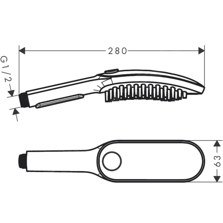 Hansgrohe Alcachofa de Ducha Rosa para perros thumbnail