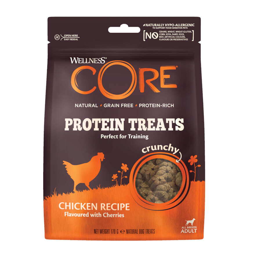170 g Wellness Core Bocaditos Protein Treats Pollo para perros, , large Imagen numero 2