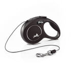 Flexi New Classic Correa de Cordón Extensible Negra para perros, , large image number null