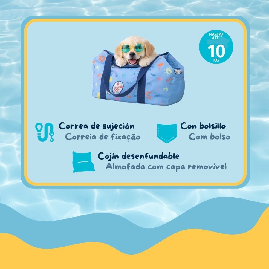 Summer Vibes Mochila Dolce Vita Azul para cachorros, , large Imagen numero 4