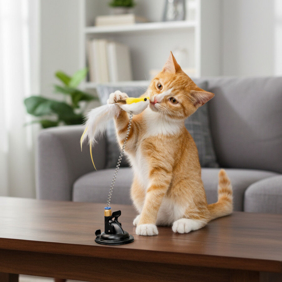 Playology Juguete Interactivo Se&ntilde;uelo P&aacute;jaro para gatos, , large Imagen numero 3