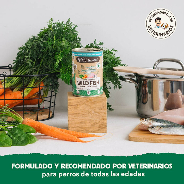 Wild Balance BARF Pescado y Pavo lata para perros, , large image number null