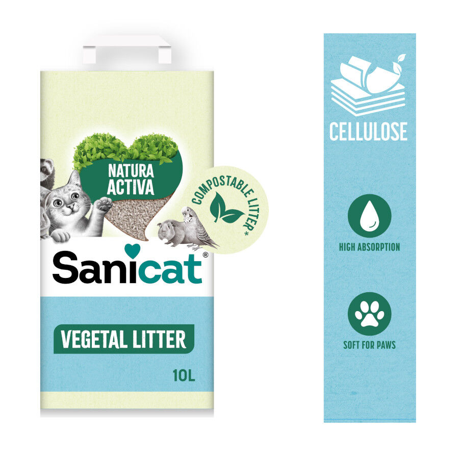Sanicat Recycled Cellulose Lecho Natural para gatos thumbnail