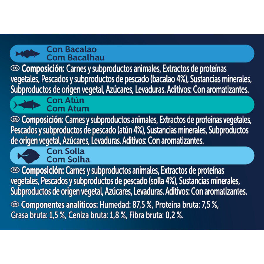 6 x 48 g Felix Cat Sopa de Bacalao At&uacute;n y Solla para gatos, , large Imagen numero 5