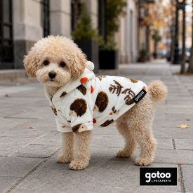 Gotoo Sudadera Forro Polar Estampado Erizo para perros