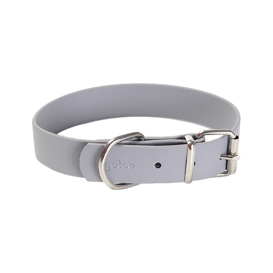 Gotoo Collar Biothane gris para perros, , large Imagen numero 1