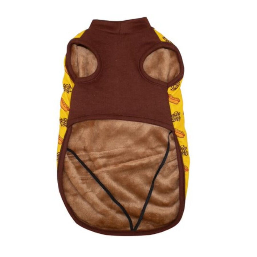 Outech Fleece Hot Dog Sudadera Amarilla para perros , , large Imagen numero 2