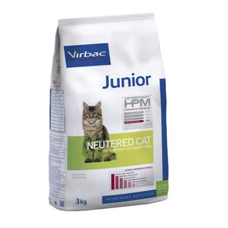 1.5 kg Virbac Junior Neutered HPM Pienso para gatos,  Imagen numero 1 1.5 kg Virbac Junior Neutered HPM Pienso para gatos, , large Imagen numero 1