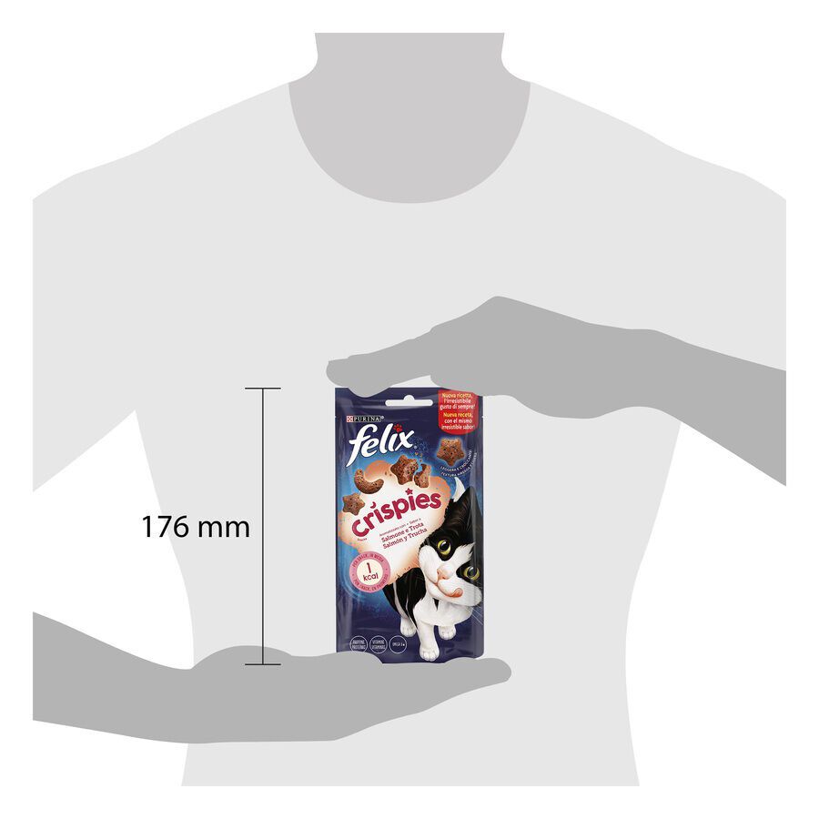 Felix Crispies Salmón y Trucha Bocaditos para gatos thumbnail