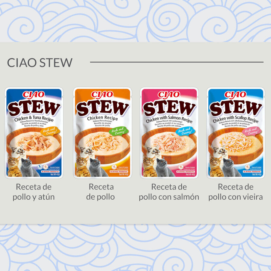 40 g Churu Stew Estofado de Pollo sobre para gatos, , large Imagen numero 4