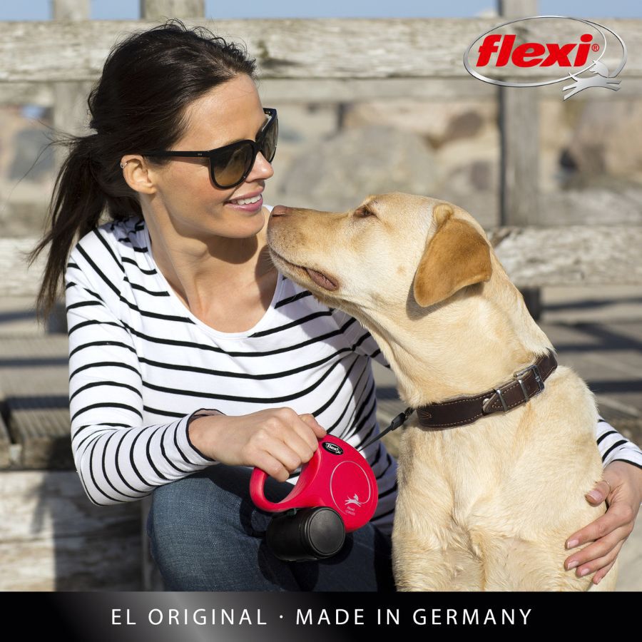 Flexi Classic Correa Extensible de Cinta Roja para perros, , large Imagen numero 2