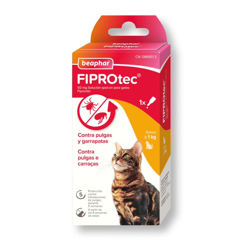 Beaphar Fiprotec Pipetas Antiparasitarias para gatos thumbnail