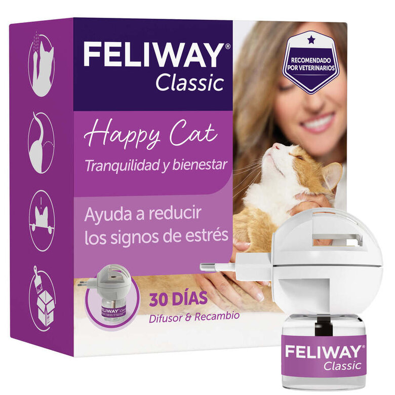 Feliway Classic Difusor y/o Recambio Tranquilizante para gatos, , large image number null