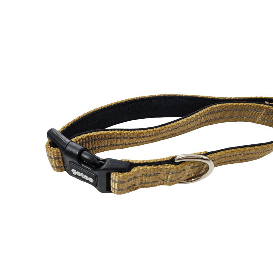 Gotoo Collar de nylon reflectante beige para perros, , large Imagen numero 3