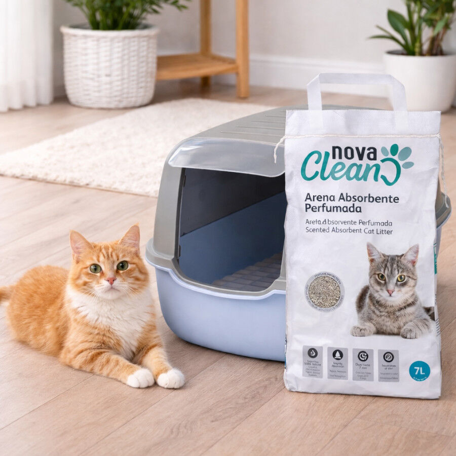 7 L Nova Clean Arena perfumada absorbente para gatos, , large Imagen numero 2