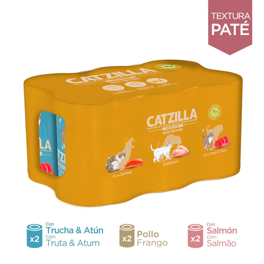 Catzilla Adult Grain Paté latas para gatos