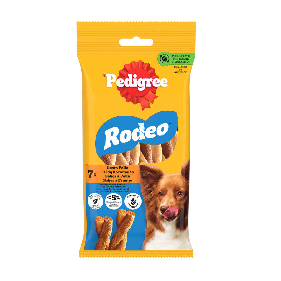 7 barritas Pedigree Rodeo Barritas Pollo Snacks para perros, , large Imagen numero 1