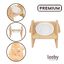 Leeby Comedero Elevado de Madera y Cer&aacute;mica para perros y gatos, , large indicador imagen numero 3