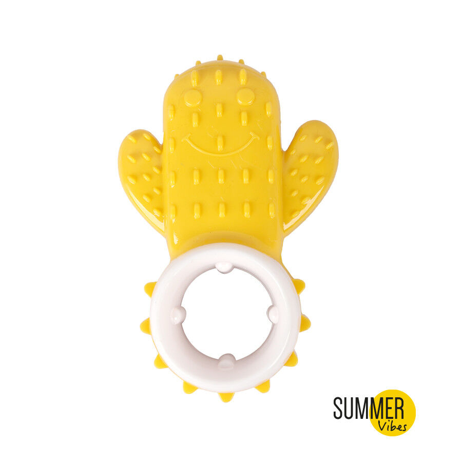 Summer Vibes Mordedor frío cactus amarillo para cachorros thumbnail