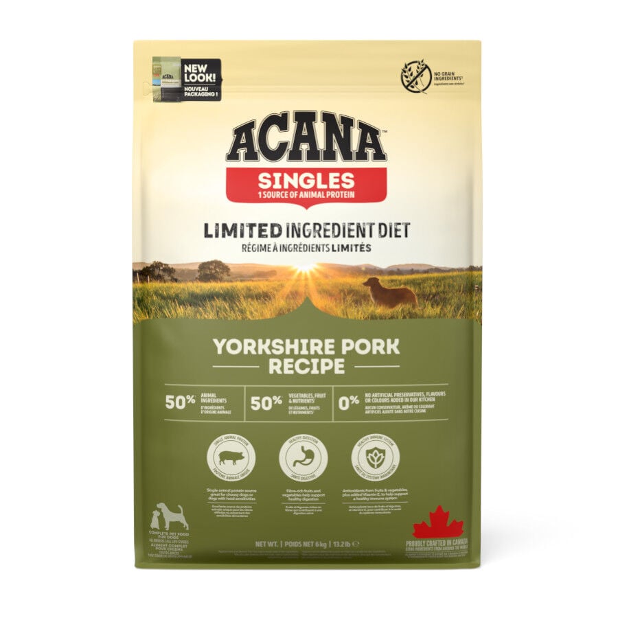 Acana Singles Yorkshire Pork pienso para perros thumbnail