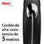 Flexi New Classic Correa de Cord&oacute;n Extensible Negra para perros, , large indicador imagen numero 3