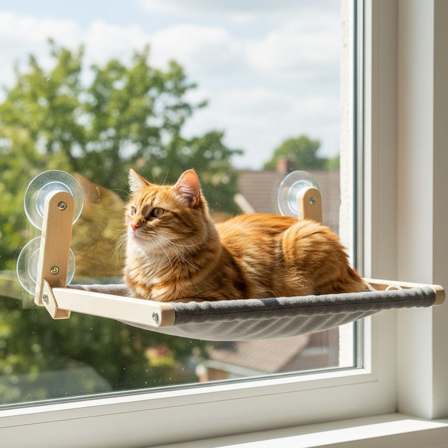 All For Paws Skywalk Hamaca Ventana Plegable Sal&oacute;n para gatos, , large Imagen numero 2