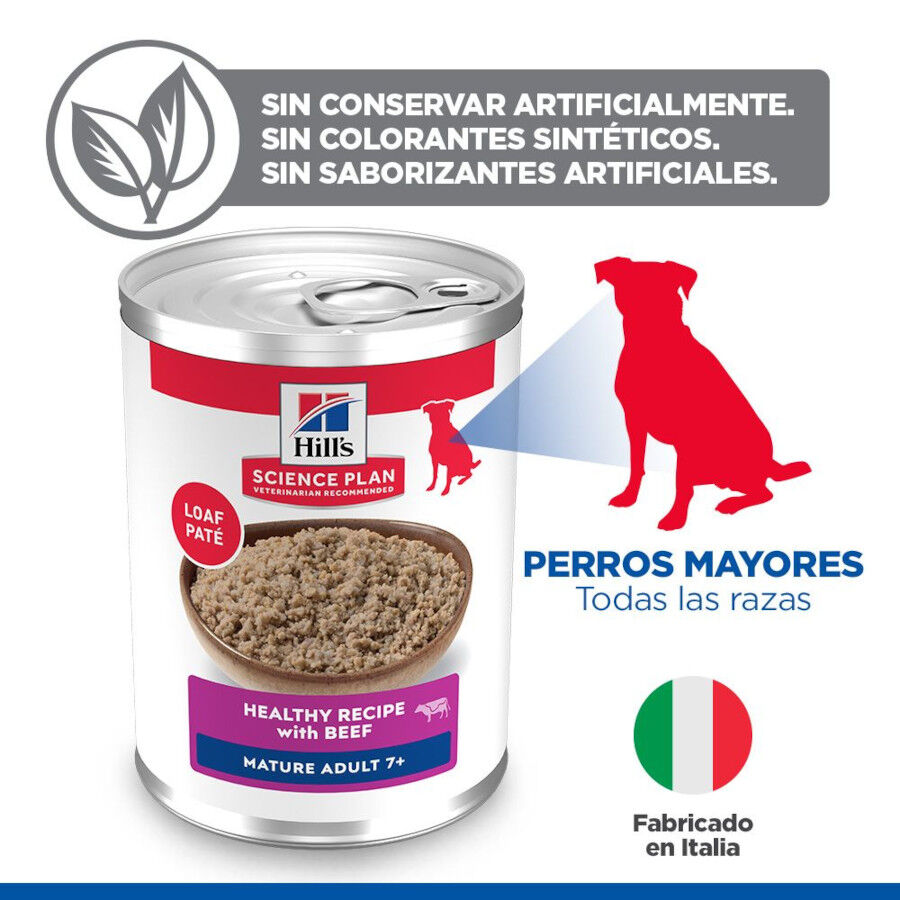 370 g Hill's Science Plan Mature Adult 7+ Ternera en Pat&eacute; lata para perros, , large Imagen numero 4