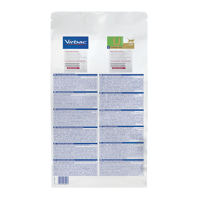 Virbac Veterinary HPM Urology - U3 Urinary WIB  pienso para gatos thumbnail