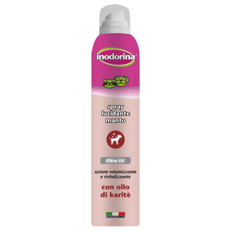 Inodorina filtro UV brillo spray para perros image number null