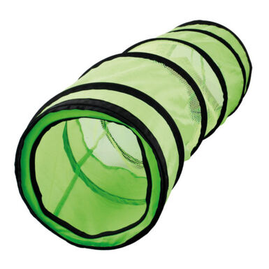 Flamingo Túnel con redecilla verde para gatos 