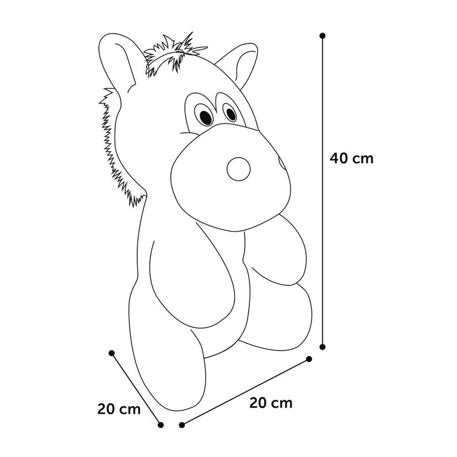 Flamingo Henny Burro de Peluche Gris para perros thumbnail