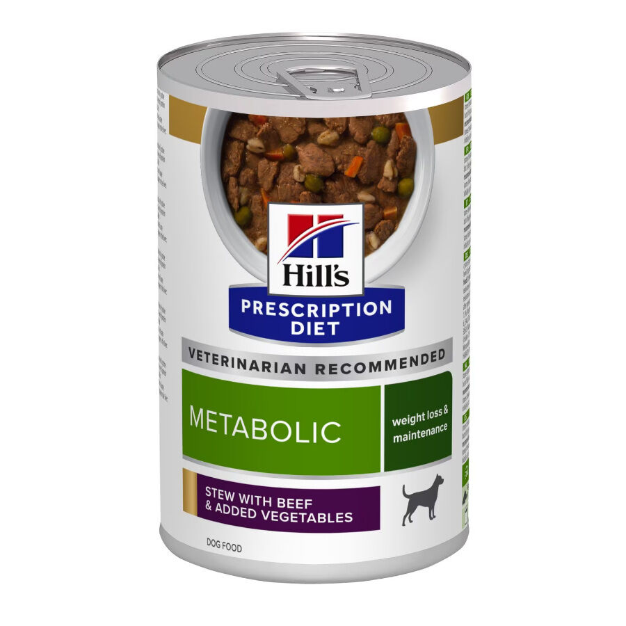 370 g Hill's Prescription Diet Metabolic Vacuno y Verduras lata para perros, , large Imagen numero 1