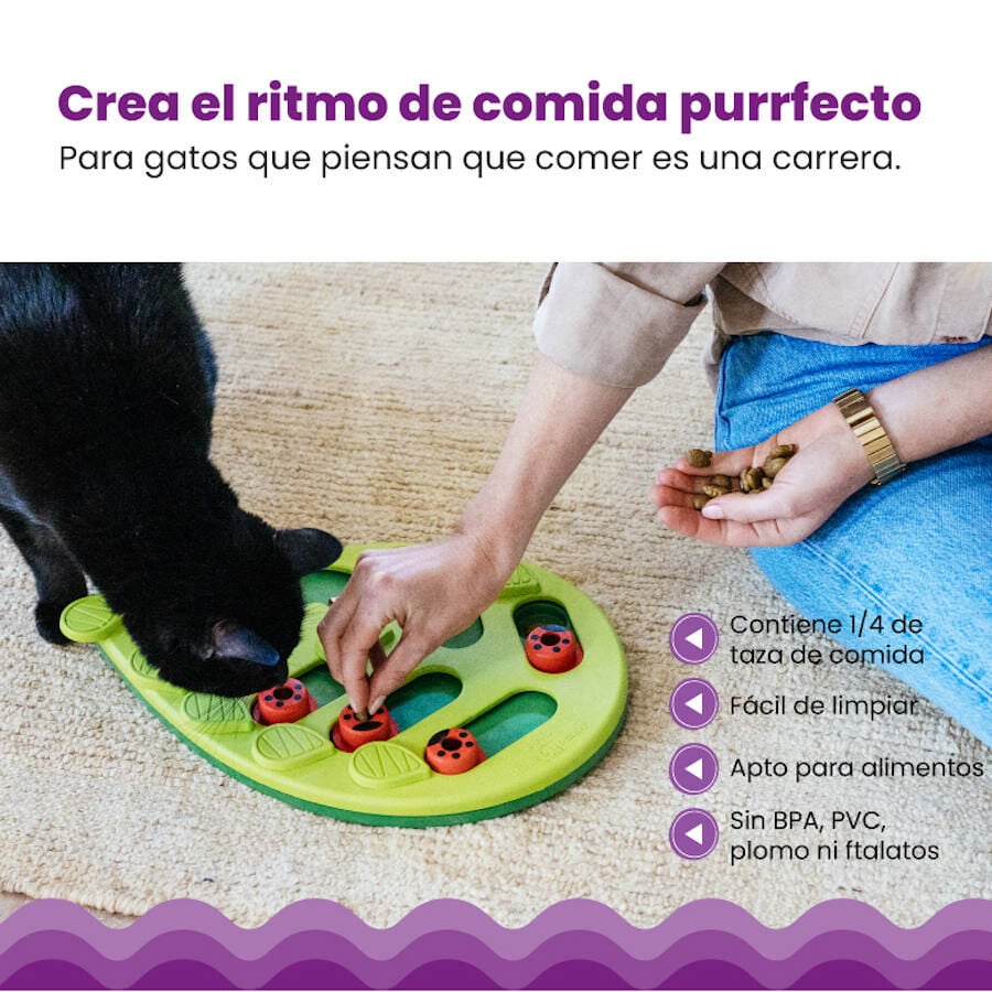 Catstages Nina Ottosson Puzzle &amp; Play Buggin’ Out Juguete de Inteligencia para gatos thumbnail