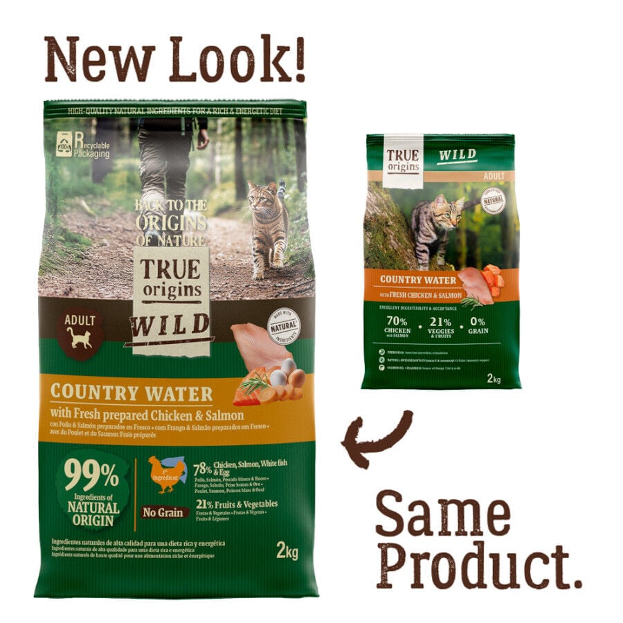 6 kg True Origins Wild Adult Country Water Pollo y Salm&oacute;n pienso para gatos, , large Imagen numero 2