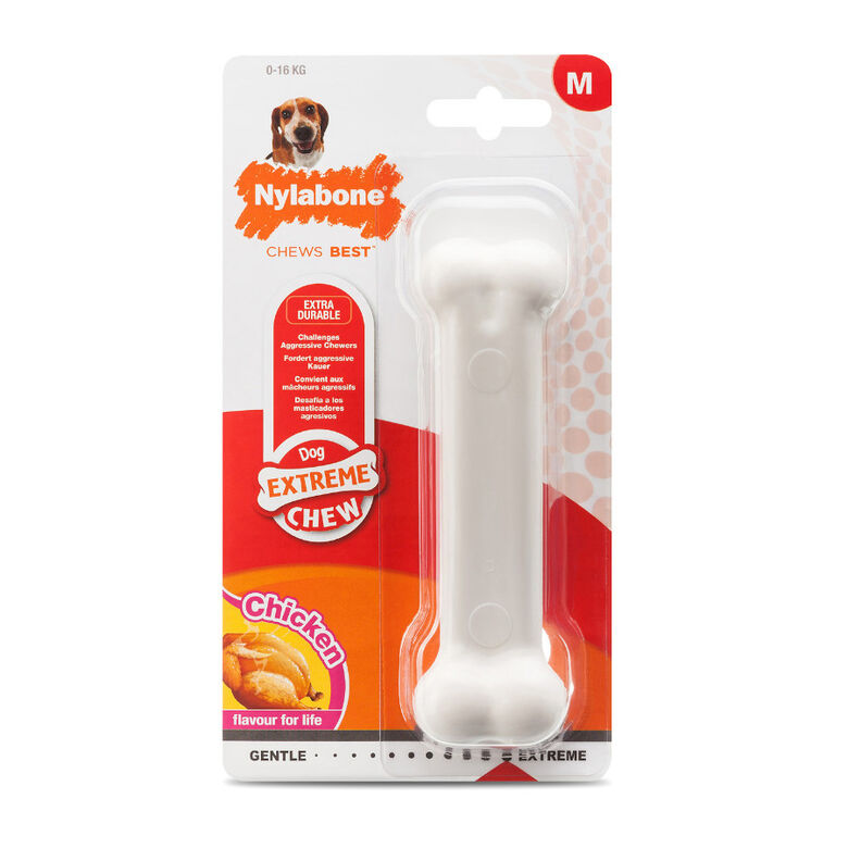 Nylabone Extreme Chew Pollo Hueso Mordedor para perros thumbnail