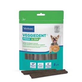 Virbac L&aacute;minas Veggiedent Zen XS para perros