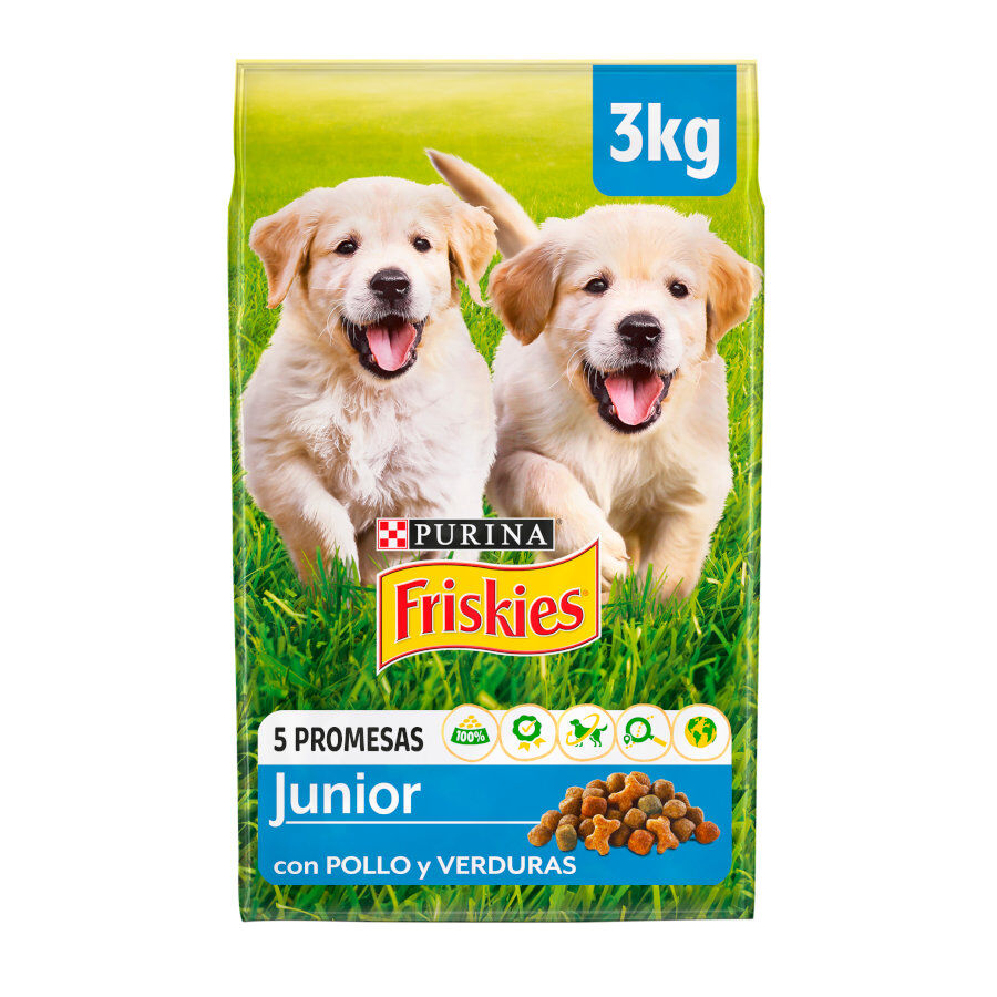 Friskies Junior Pollo y Verduras pienso para perros thumbnail