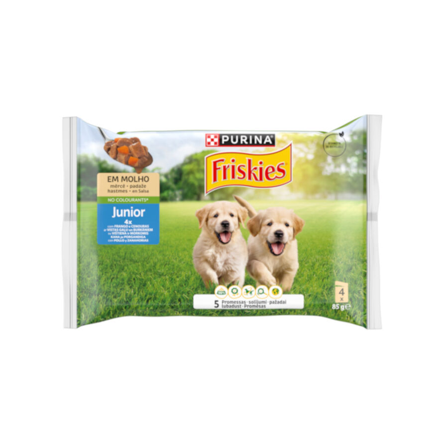 Purina Friskies Comida Humeda para perros jóvenes, con pollo y zanahoria thumbnail