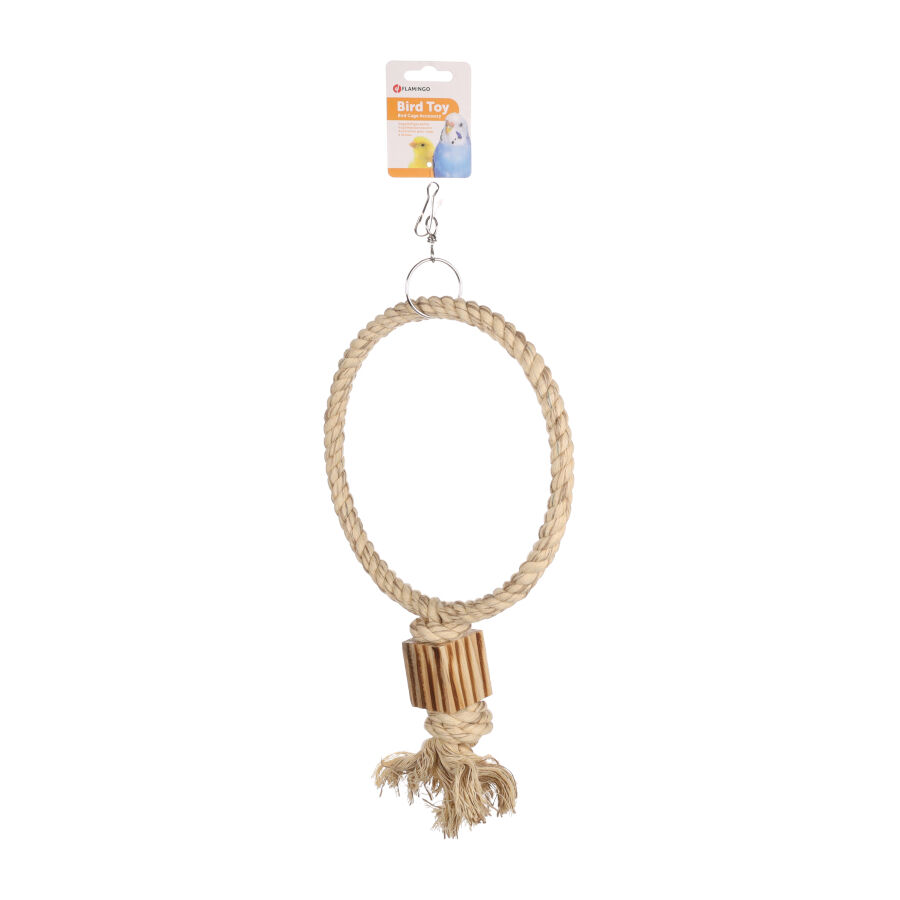 Flamingo Anillo juguete para periquitos thumbnail
