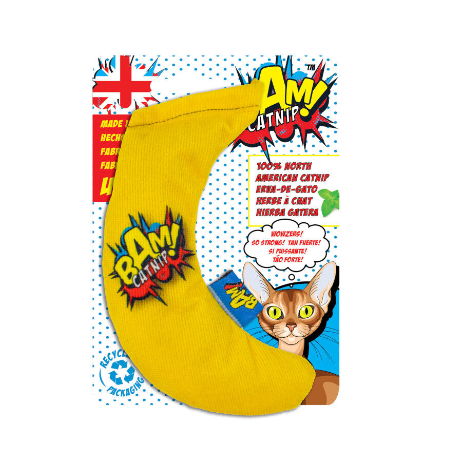 BAM! Peluche Banana con Catnip para gatos, , large Imagen numero 4