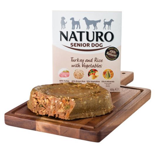 Naturo Senior pavo con arroz para perros image number null