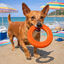 Summer Vibes Circulo Refrescante Naranja Mordedor para perros, , large indicador imagen numero 1