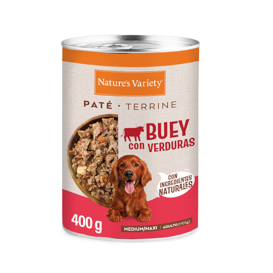 400 gr Nature's Variety Pat&eacute; Buey Lata para perro adultos medium, , large Imagen numero 1
