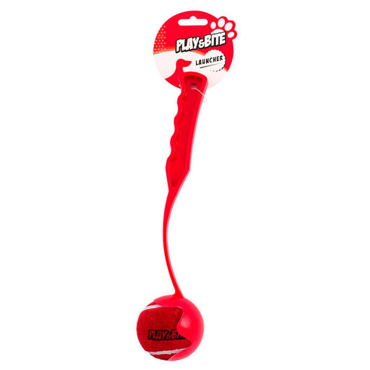 Play&Bite Lanzador de Pelota Rojo para perros, , large image number null